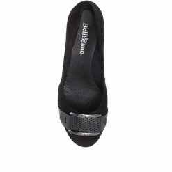 Bellissimo Nubuck Leather Wedge Pumps - BELBOT30008 / 316 265