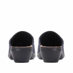 Fly Flot Wide Fit Embroidered Mule Slippers - FLY30008 / 315 802