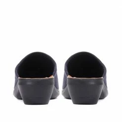 Fly Flot Wide Fit Embroidered Mule Slippers - FLY30008 / 315 802