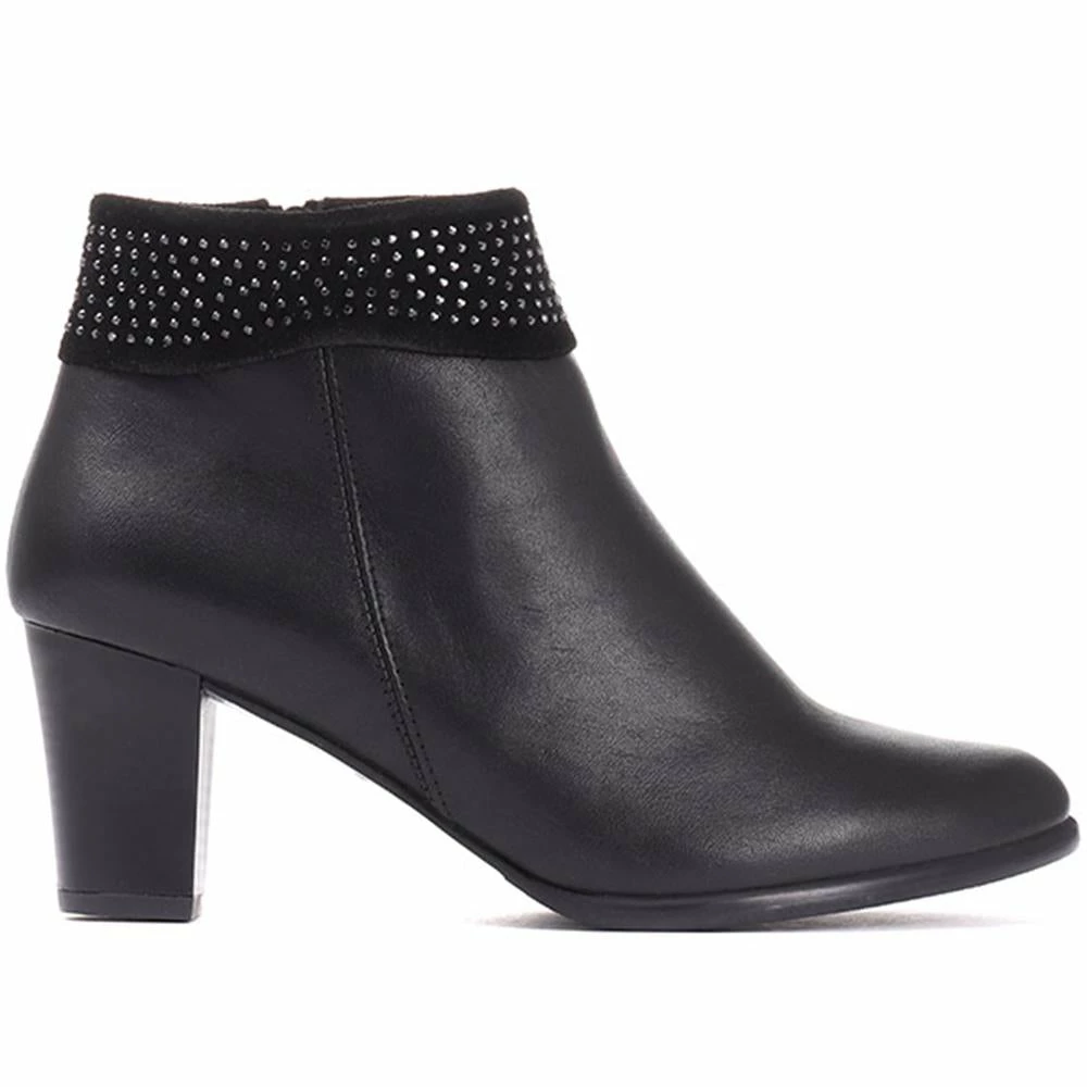 Pavers Embellished Leather Ankle Boot - OZKAN30000 / 317 041 Boots 3 Pavers Embellished Leather Ankle Boot - OZKAN30000 / 317 041 Boots
