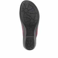 Fly Flot Wide Fit Embroidered Mule Slippers - FLY30008 / 315 802