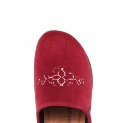 Fly Flot Wide Fit Embroidered Mule Slippers - FLY30008 / 315 802