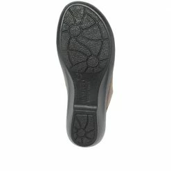 Fly Flot Wide Fit Embroidered Mule Slippers - FLY30008 / 315 802