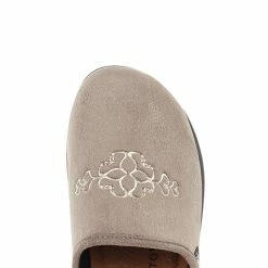 Fly Flot Wide Fit Embroidered Mule Slippers - FLY30008 / 315 802