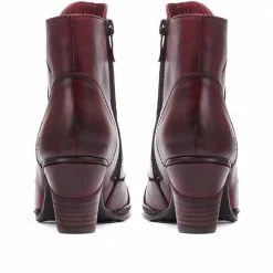 Kinloch Heeled Leather Ankle Boot - VITA30501 / 316 762 Boots