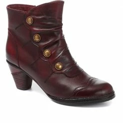 Kinloch Heeled Leather Ankle Boot - VITA30501 / 316 762 Boots