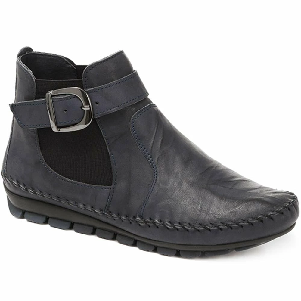 Kinloch Pull-On Leather Ankle Boot - SIMIN30500 / 316 979 Boots 8 Kinloch Pull-On Leather Ankle Boot - SIMIN30500 / 316 979 Boots