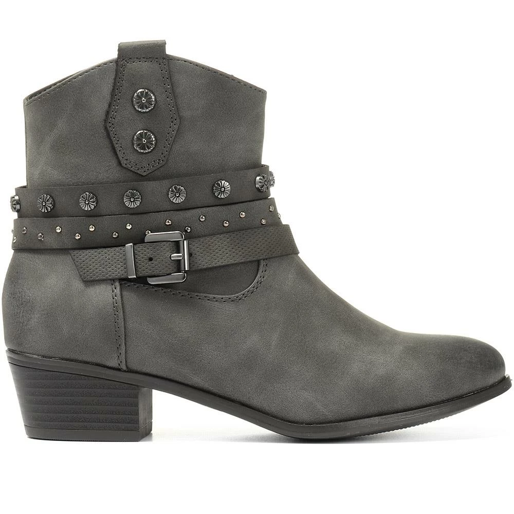 Bellissimo Heeled Western Ankle Boot - BELWOIL30027 / 316 481 3 Bellissimo Heeled Western Ankle Boot - BELWOIL30027 / 316 481