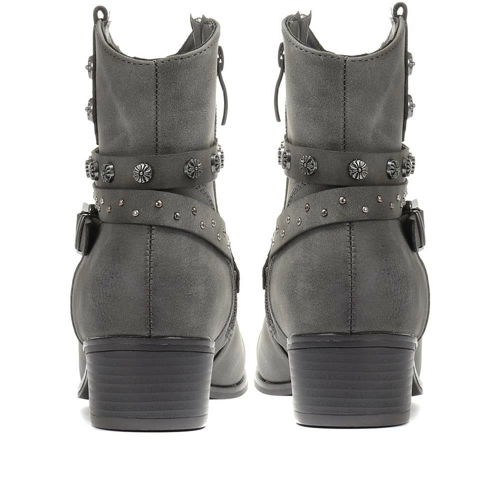 Bellissimo Heeled Western Ankle Boot - BELWOIL30027 / 316 481 4 Bellissimo Heeled Western Ankle Boot - BELWOIL30027 / 316 481