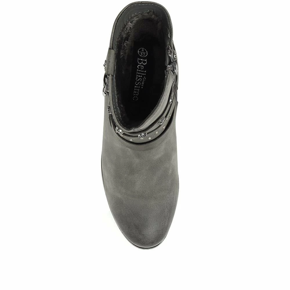 Bellissimo Heeled Western Ankle Boot - BELWOIL30027 / 316 481 6 Bellissimo Heeled Western Ankle Boot - BELWOIL30027 / 316 481