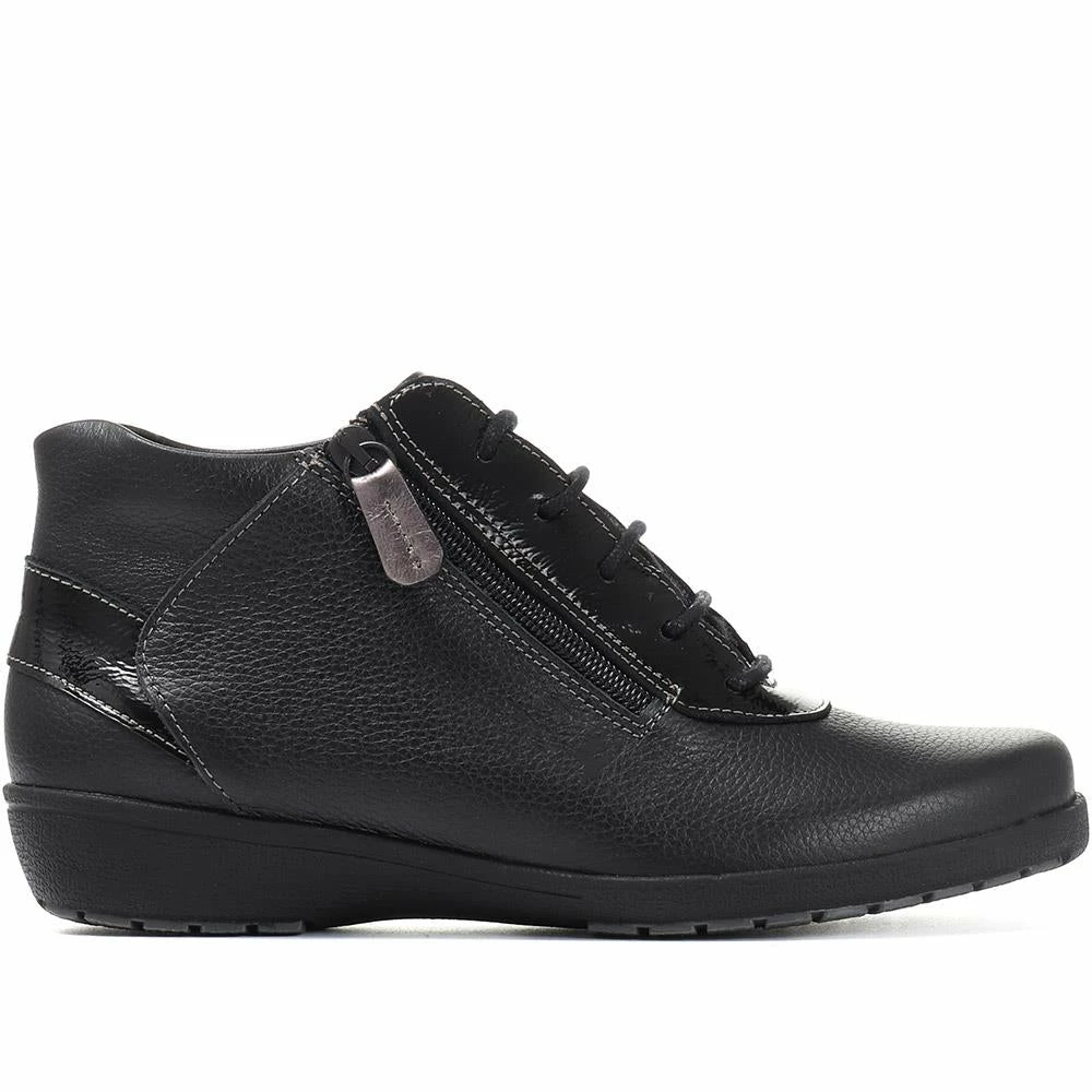 Fly Flot Anatomic Lace-Up Leather Ankle Boots - CAL30502 / 316 608 3 Fly Flot Anatomic Lace-Up Leather Ankle Boots - CAL30502 / 316 608