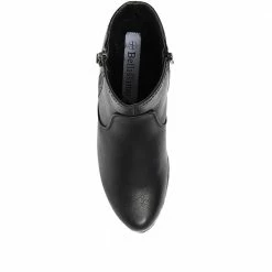 Bellissimo Croc Effect Low Heel Ankle Boot - BELWBI30020 / 316 547 Boots