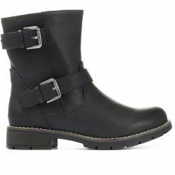 Pavers Wide Fit Mid-Calf Buckle Boot - WBINS30007 / 316 202
