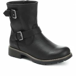 Pavers Wide Fit Mid-Calf Buckle Boot - WBINS30007 / 316 202