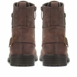 Pavers Floral Lace-Up Ankle Boots - WOIL30035 / 316 460