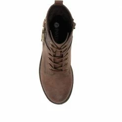 Pavers Floral Lace-Up Ankle Boots - WOIL30035 / 316 460