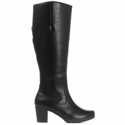 Pavers Wide Fit Heeled Knee High Boot - JANSP30021 / 315 811