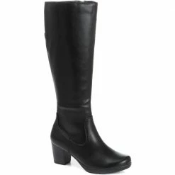Pavers Wide Fit Heeled Knee High Boot - JANSP30021 / 315 811