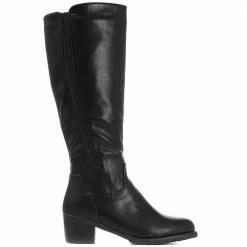 Pavers Knee High Boot With Stretch Calf Fit - WLIG30002 / 316 512