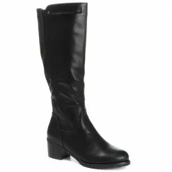 Pavers Knee High Boot With Stretch Calf Fit - WLIG30002 / 316 512