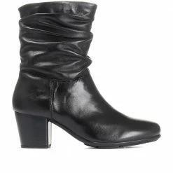 Pavers Leather Slouch Ankle Boots - RNB30015 / 316 508 10 Pavers Leather Slouch Ankle Boots - RNB30015 / 316 508