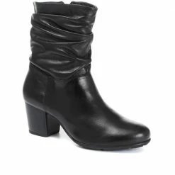 Pavers Leather Slouch Ankle Boots - RNB30015 / 316 508