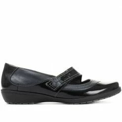 Fly Flot Shoes Wide Fit Leather Mary Jane - CAL1805 / 145 968