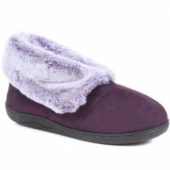 Pavers Wide Fit Faux Fur Slipper Boots - QING30010 / 316 531