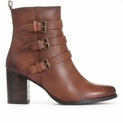 Bellissimo Heeled Leather Ankle Boot - BELNEEL30000 / 316 803 Boots 10 Bellissimo Heeled Leather Ankle Boot - BELNEEL30000 / 316 803 Boots