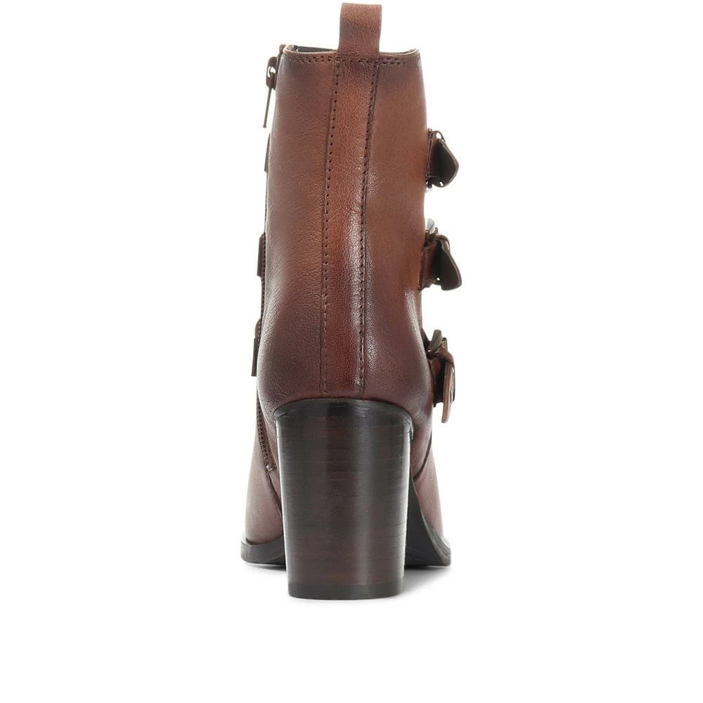 Bellissimo Heeled Leather Ankle Boot - BELNEEL30000 / 316 803 Boots 5 Bellissimo Heeled Leather Ankle Boot - BELNEEL30000 / 316 803 Boots