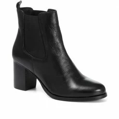 Bellissimo Heeled Leather Chelsea Boot - BELNEEL30002 / 316 804 Boots
