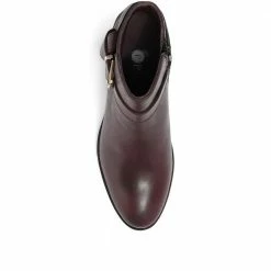 Pavers Boots Block Heel Leather Ankle Boot - KAPSO30000 / 316 672