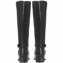 Pavers Wide Leg Leather Knee Boots - MAVER30033 / 317 288