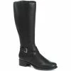 Pavers Wide Leg Leather Knee Boots - MAVER30033 / 317 288