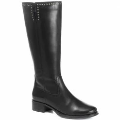 Pavers Wide Leg Leather Knee Boot - MAVER30037 / 317 289