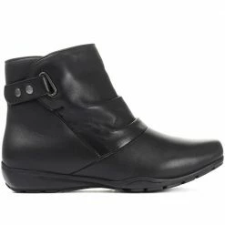 Pavers Touch Fastening Leather Ankle Boot - KEM30001 / 316 785 Boots 10 Pavers Touch Fastening Leather Ankle Boot - KEM30001 / 316 785 Boots