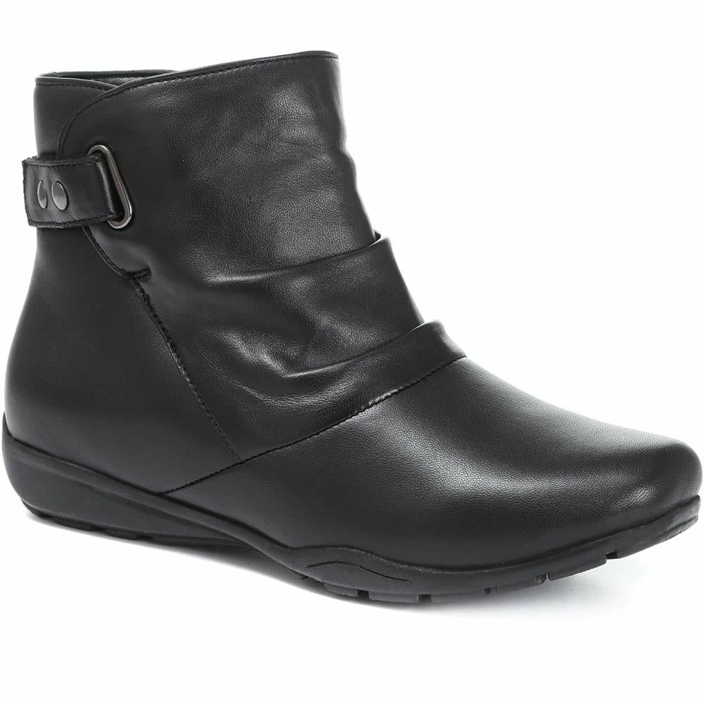 Pavers Touch Fastening Leather Ankle Boot - KEM30001 / 316 785 Boots 1 Pavers Touch Fastening Leather Ankle Boot - KEM30001 / 316 785 Boots