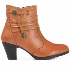 Bellissimo Faux Button Ankle Boot - BELAS28002 / 313 425 Boots