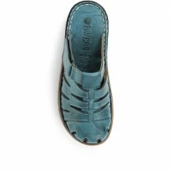 Pavers Touch-Fastening Leather Clog - CAY31005 / 317 820 Sandals