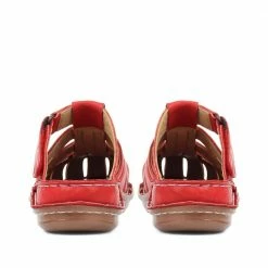 Pavers Touch-Fastening Leather Clog - CAY31005 / 317 820 Sandals