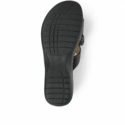 Pavers Wide Fit Leather Toe Post Sandals - KF31003 / 317 809