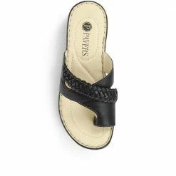 Pavers Wide Fit Leather Toe Post Sandals - KF31003 / 317 809