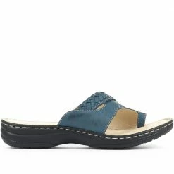 Pavers Wide Fit Leather Toe Post Sandals - KF31003 / 317 809