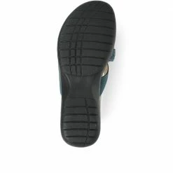 Pavers Wide Fit Leather Toe Post Sandals - KF31003 / 317 809