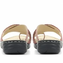 Pavers Wide Fit Leather Toe Post Sandals - KF31003 / 317 809