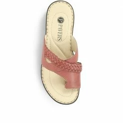 Pavers Wide Fit Leather Toe Post Sandals - KF31003 / 317 809