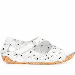 Pavers Leather Flat Sandals - KARY29011 / 315 353 46 Pavers Leather Flat Sandals - KARY29011 / 315 353