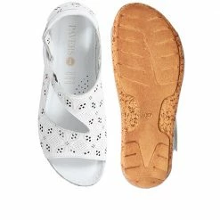 Pavers Leather Flat Sandals - KARY29011 / 315 353 49 Pavers Leather Flat Sandals - KARY29011 / 315 353