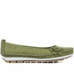 Pavers Wide Fit Casual Leather Pumps - SIMIN31001 / 317 817 Shoes