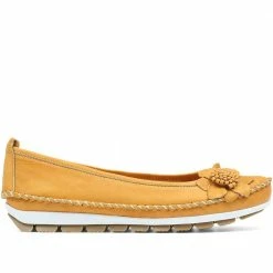 Pavers Wide Fit Casual Leather Pumps - SIMIN31001 / 317 817 Shoes